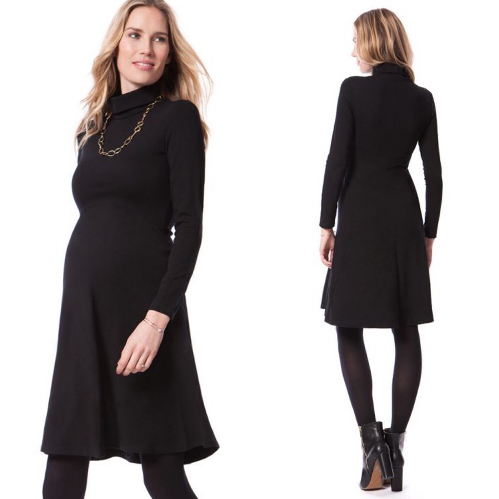 Seraphine Vanessa Turtleneck Black Dress. Size 6